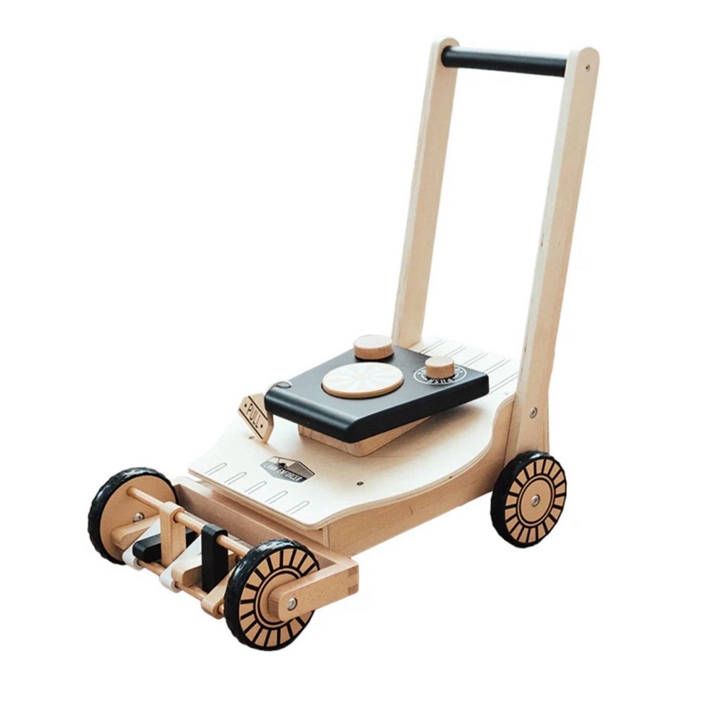 NIB Wonder & Wise Lawn Enforcer Wooden Push Walker  -Montessori Push Toy